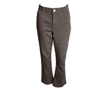 Democracy Brown Ab Solution Stretch Jeans 6P Bootcut Western Casual Relaxation